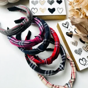 Checked headband