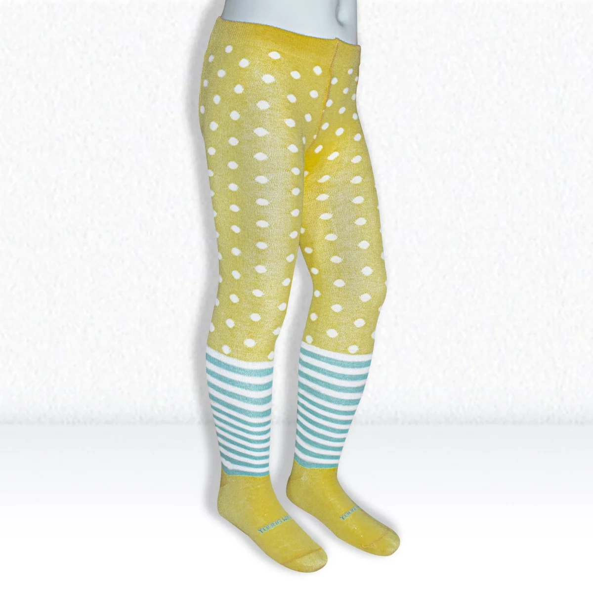 Young Wings Antibacterial Kids Circle & Stripe Design Tights - DT 1006 - Pack of 1 - Image 7